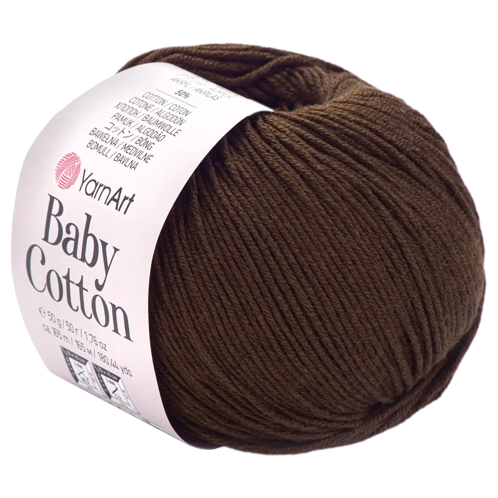 #Farbe_YarnArt Baby Cotton | 408 Dunkelbraun