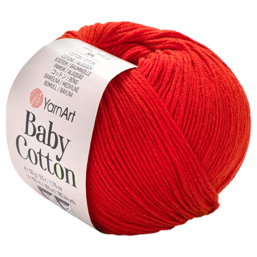 #Farbe_YarnArt Baby Cotton | 428 Feuerrot