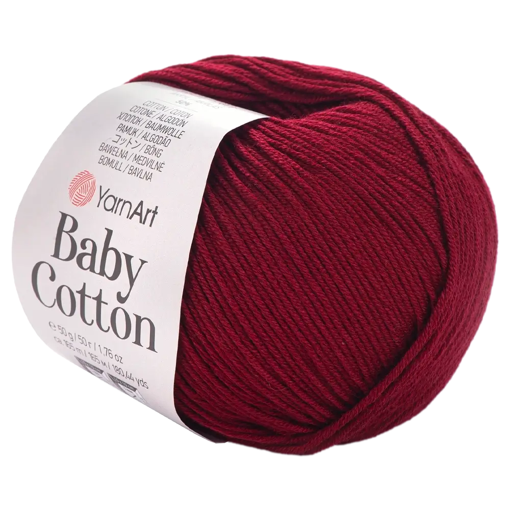 #Farbe_YarnArt Baby Cotton | 428 Burgunder