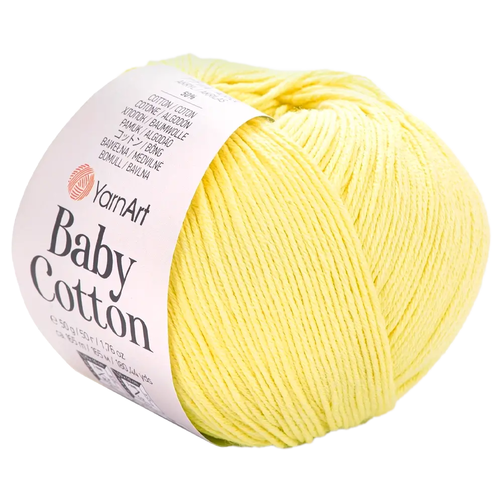 #Farbe_YarnArt Baby Cotton | 431 Hellgelb