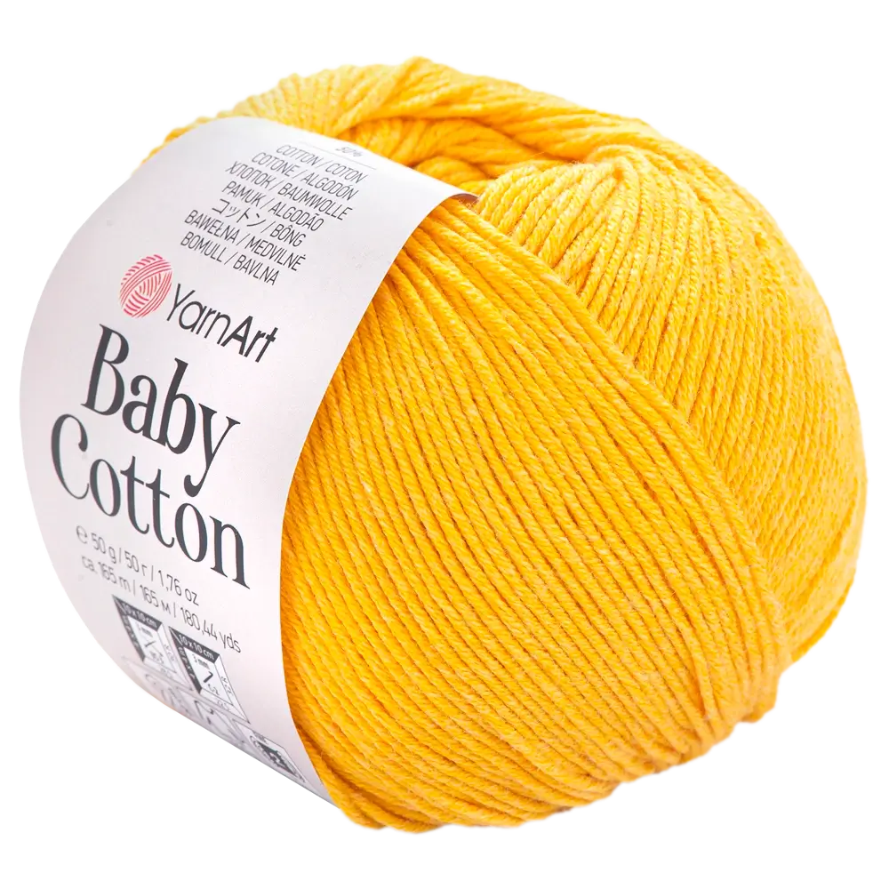 #Farbe_YarnArt Baby Cotton | 432 Sonnengelb