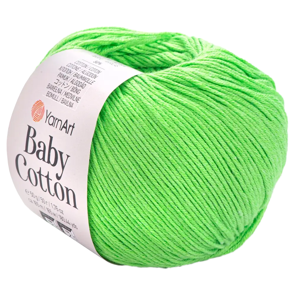 #Farbe_YarnArt Baby Cotton | 438 Apfelgrün