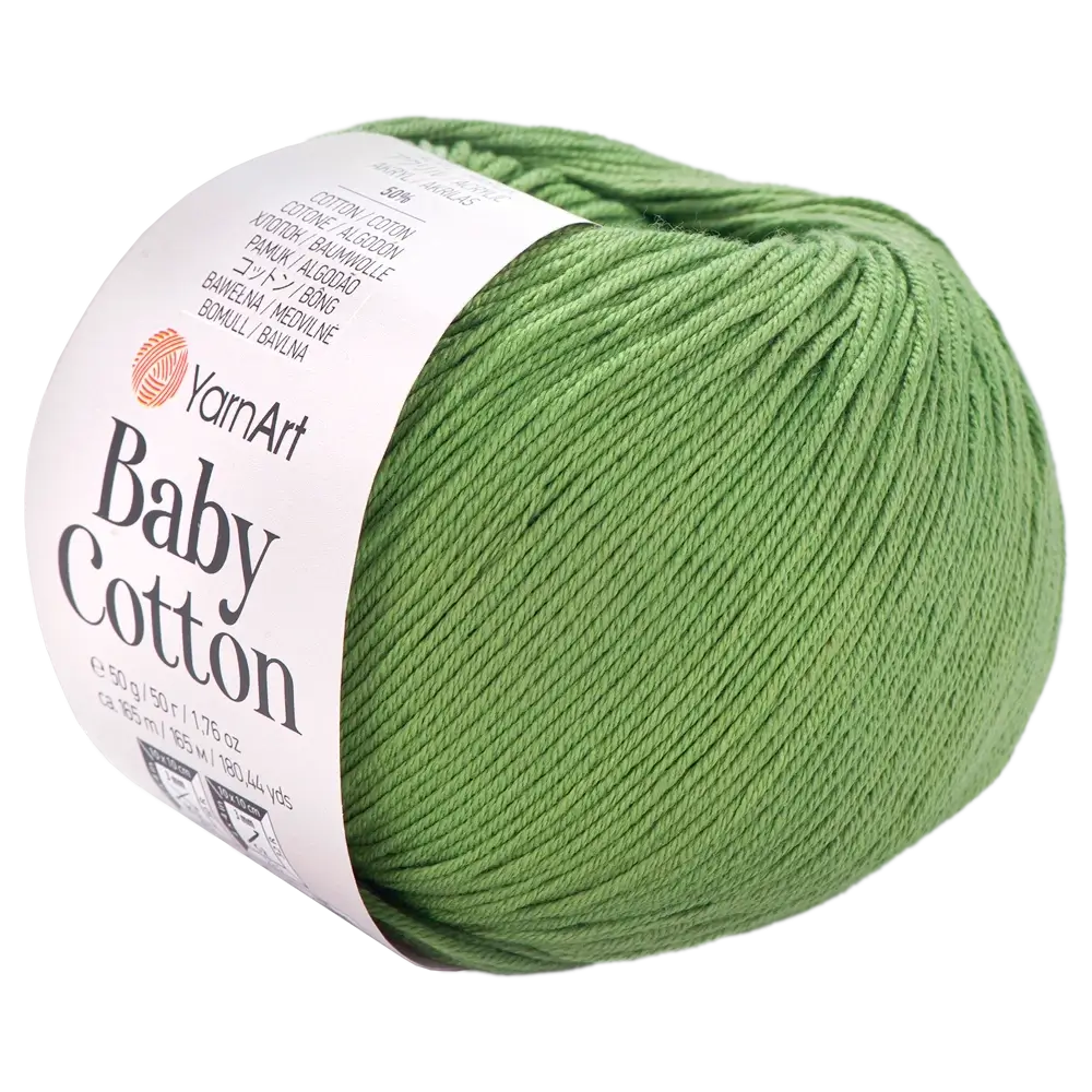 #Farbe_YarnArt Baby Cotton | 440 Moosgrün