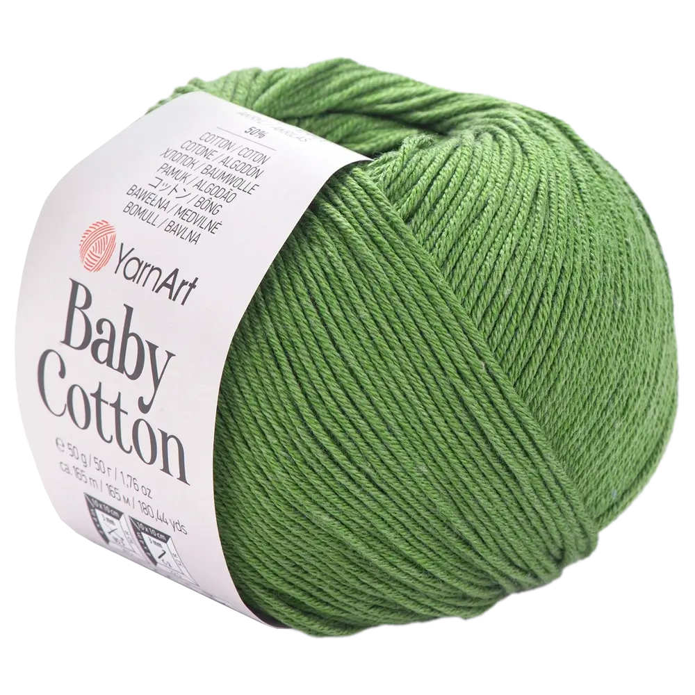 #Farbe_YarnArt Baby Cotton | 441 Farngrün