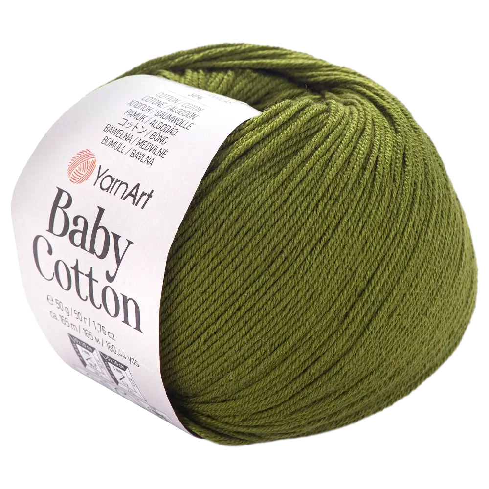#Farbe_YarnArt Baby Cotton | 443 Oliv