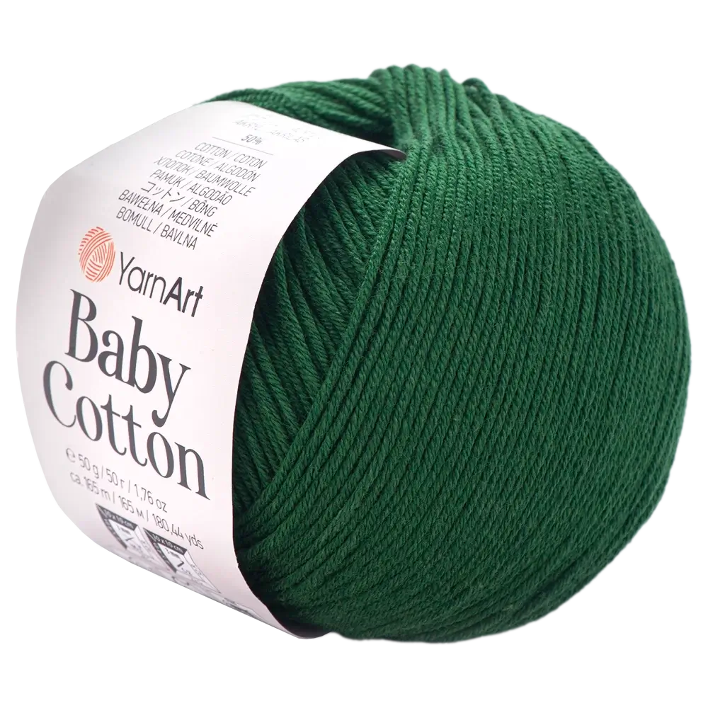 #Farbe_YarnArt Baby Cotton | 444 Dunkelgrün