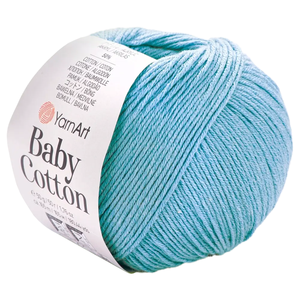 #Farbe_YarnArt Baby Cotton | 448 Hellblau