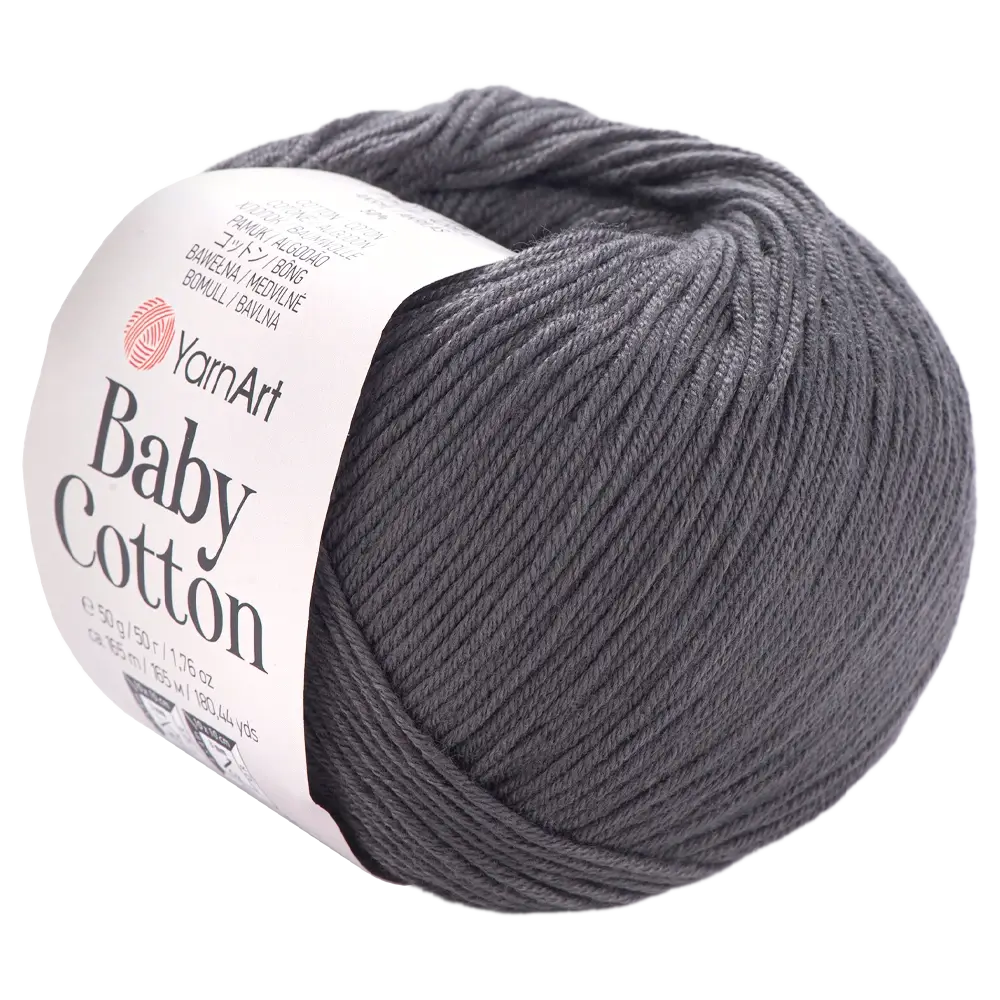 #Farbe_YarnArt Baby Cotton | 454 Basaltgrau