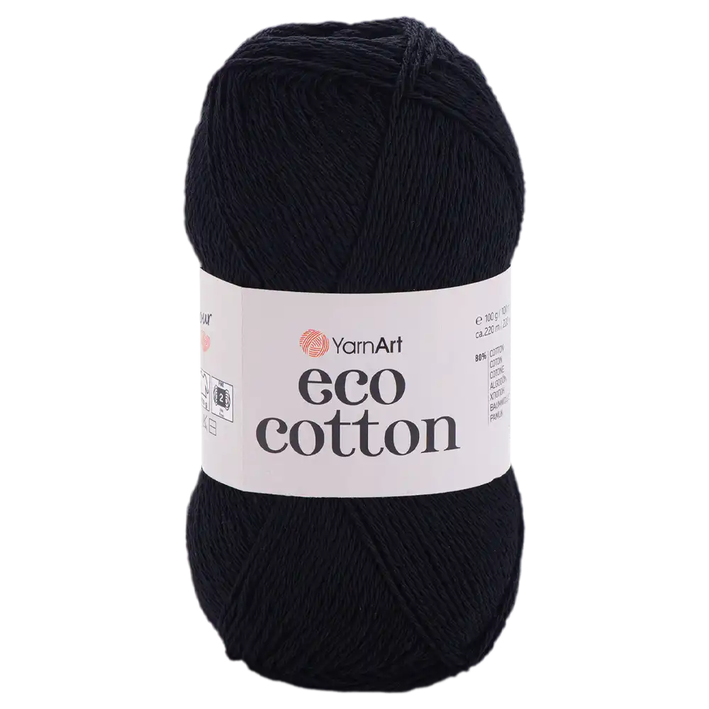 #Farbe_YarnArt Eco-Cotton | 761 Schwarz