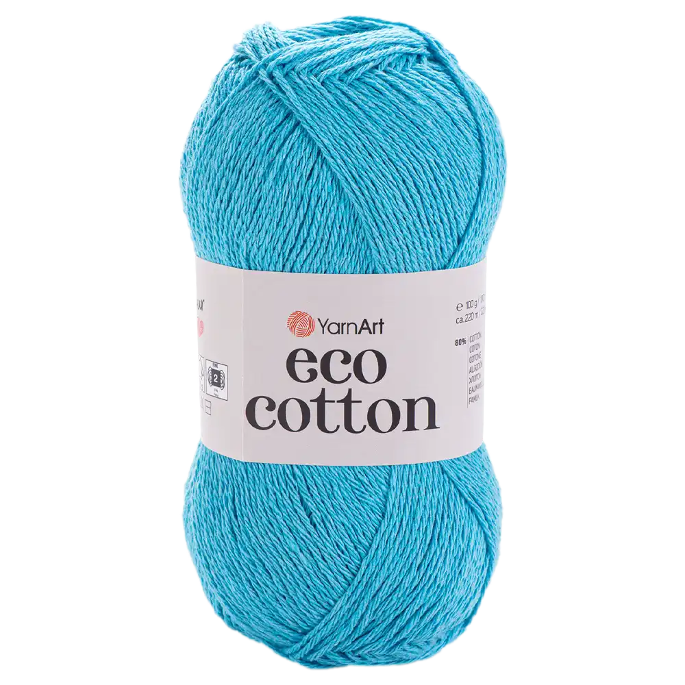#Farbe_YarnArt Eco-Cotton | 765 Türkis