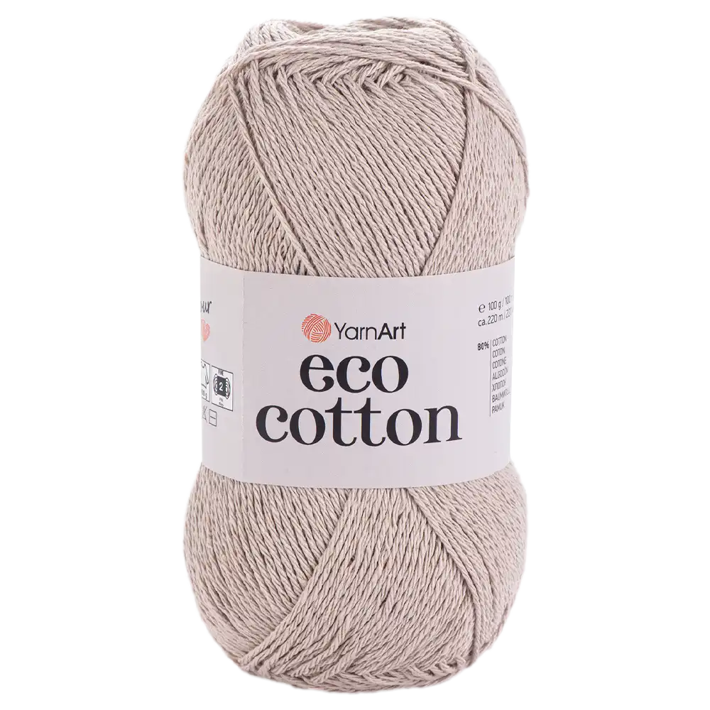 #Farbe_YarnArt Eco-Cotton | 768 Hellbraun