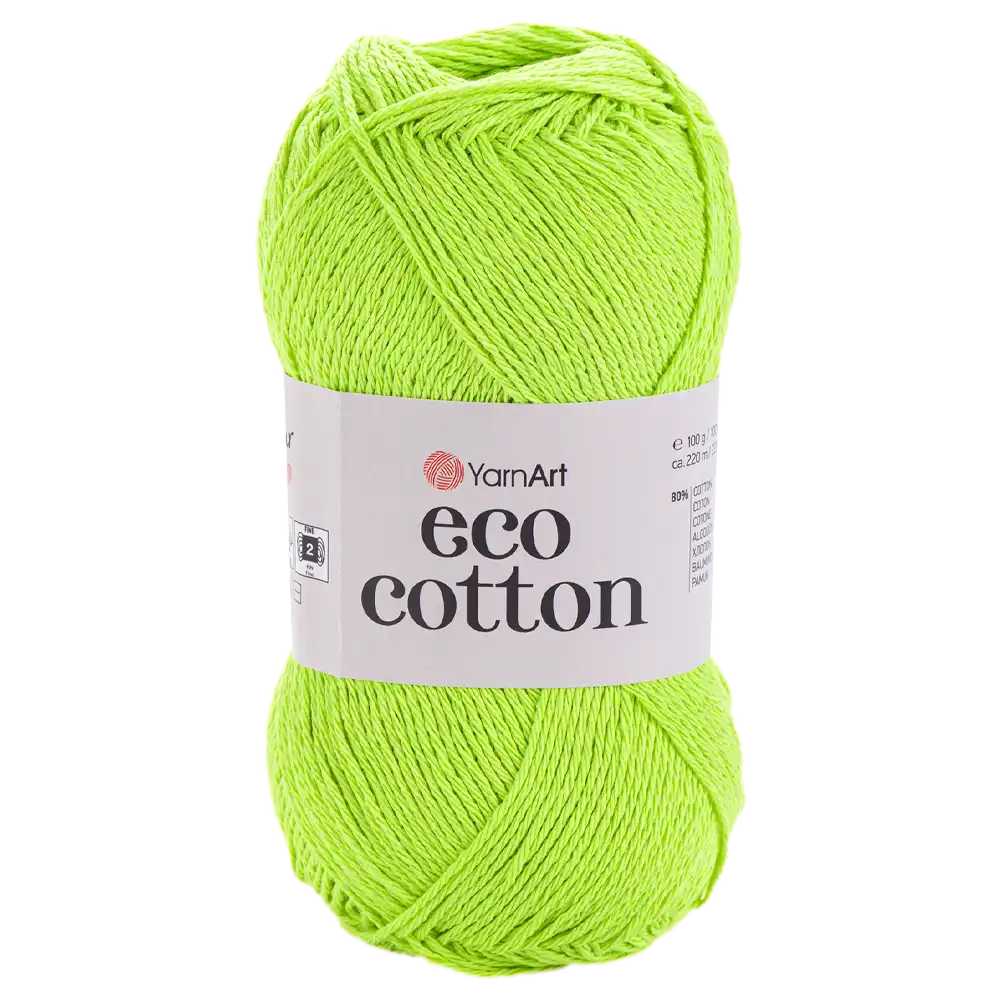 #Farbe_YarnArt Eco-Cotton | 801 Neongrün