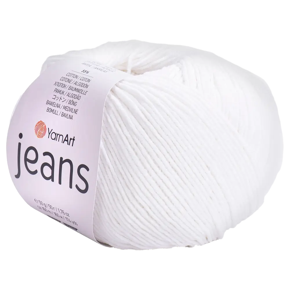 #Farbe_YarnArt Jeans | 01 Weiß