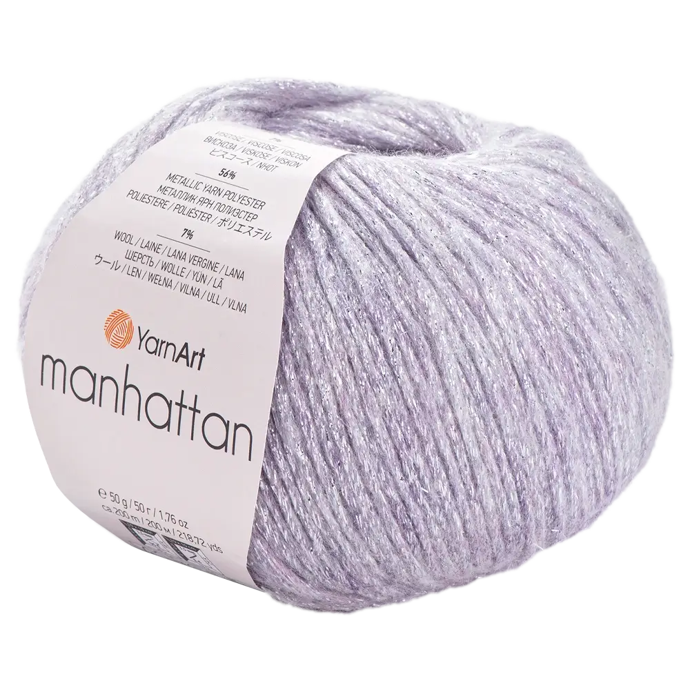 #Farbe_YarnArt Manhattan | 910 Silber-Flieder
