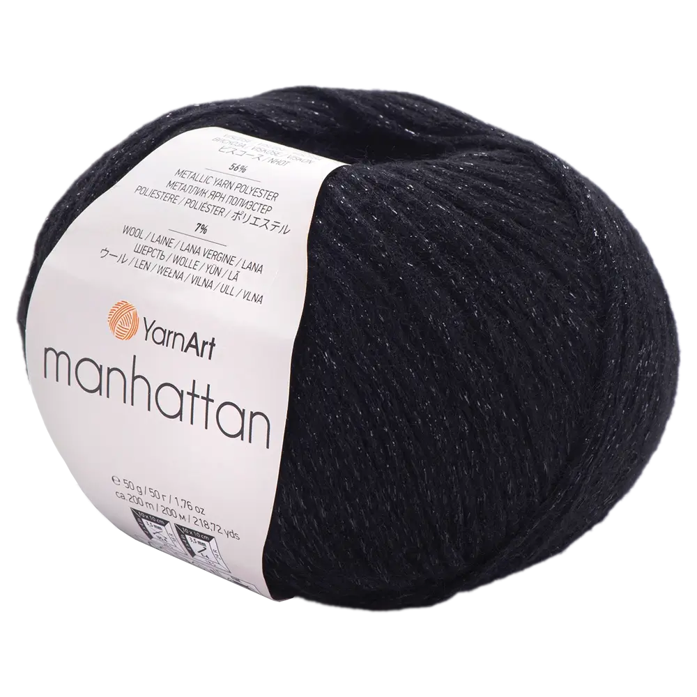 #Farbe_YarnArt Manhattan | 916 Schwarz