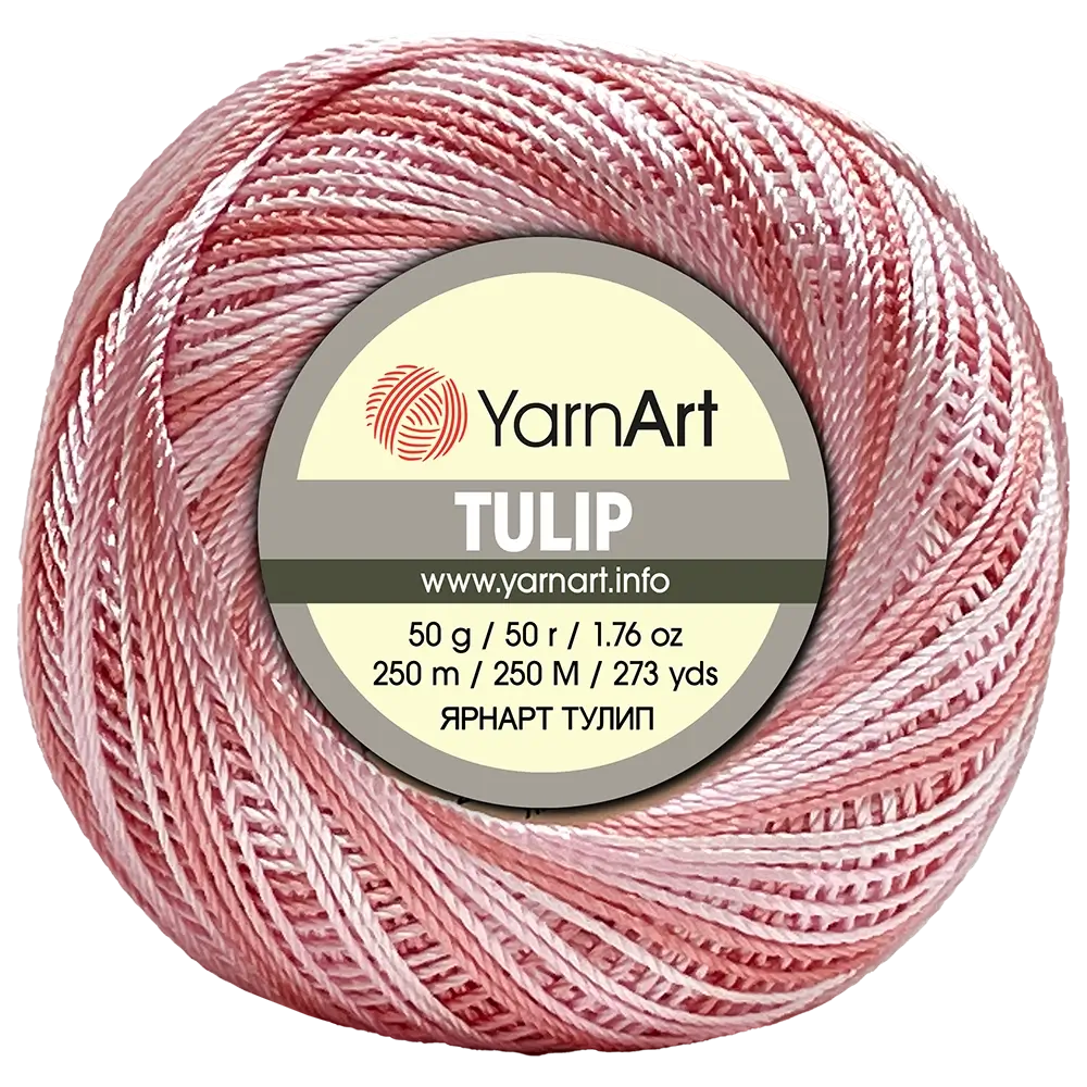 #Farbe_YarnArt Tulip | 457 weiß-rosa