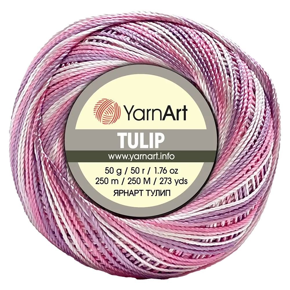 #Farbe_YarnArt Tulip | 458 weiß-rosa-flieder