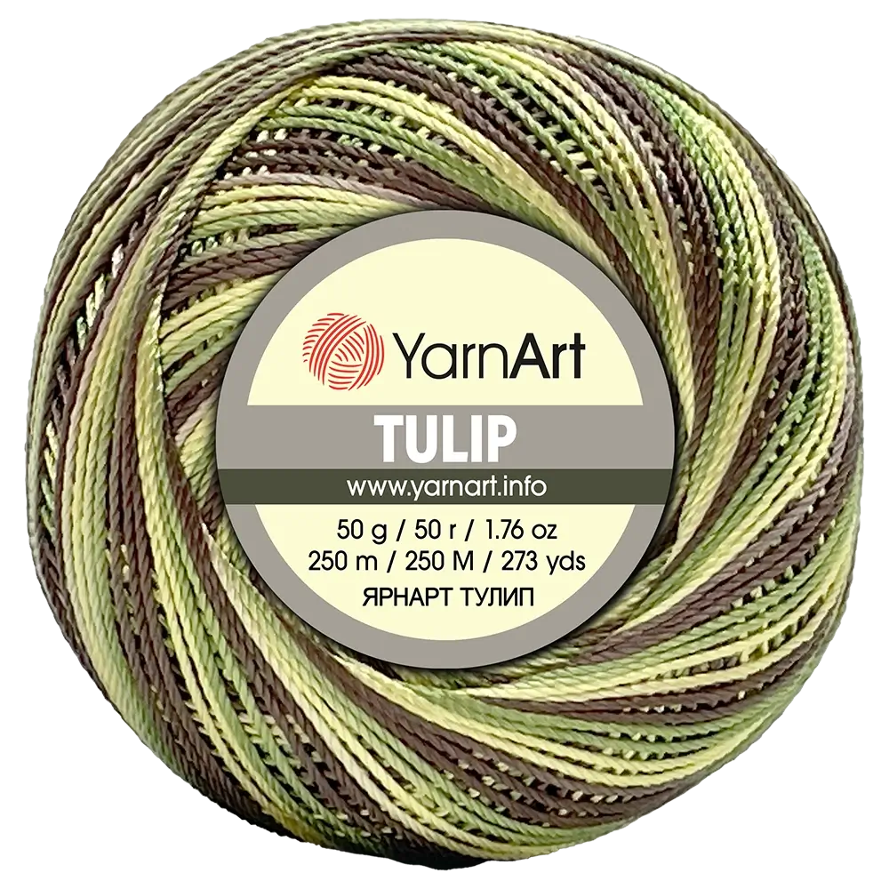 #Farbe_YarnArt Tulip | 477 gelb-grün-braun