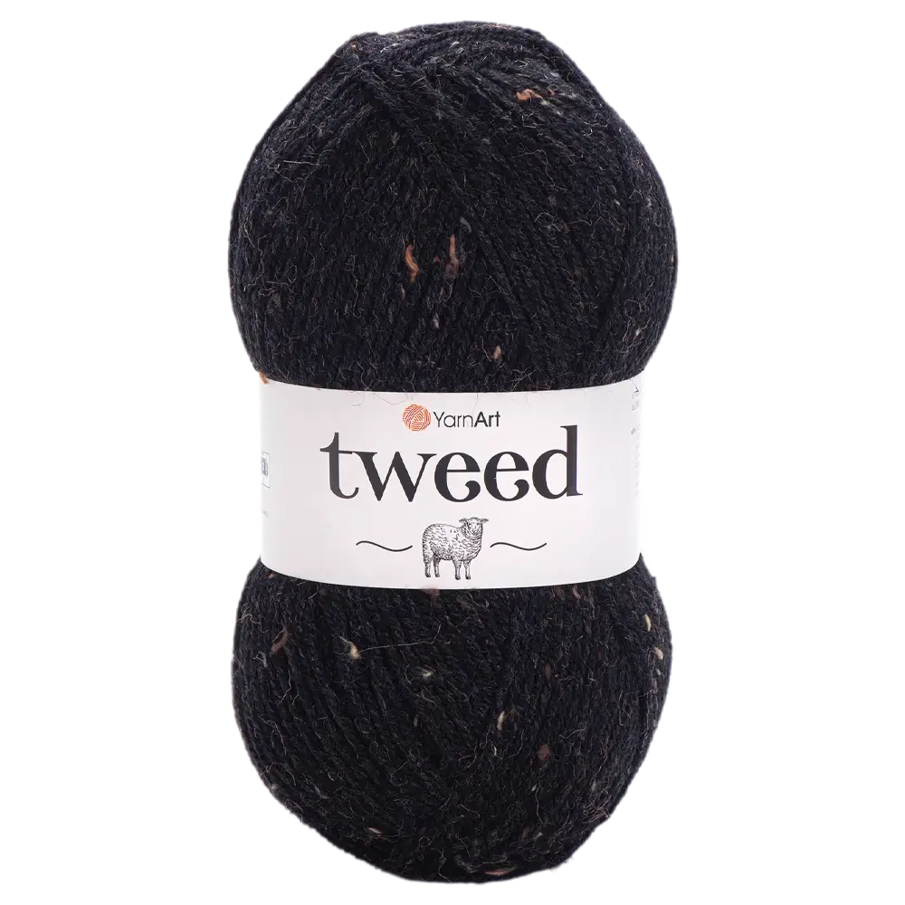 #Farbe_YarnArt Tweed | 228 Schwarz