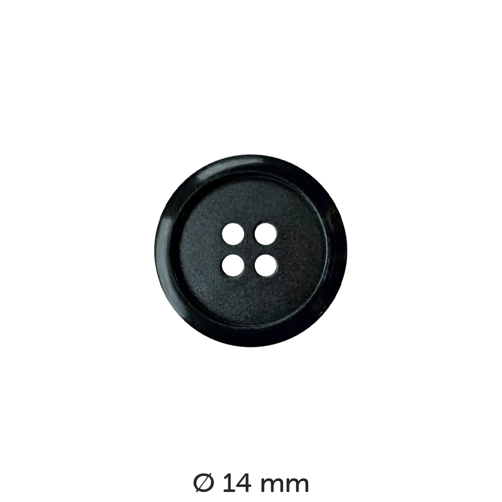 #Modell_Dill Knopf rund | 180502 Schwarz 14 mm