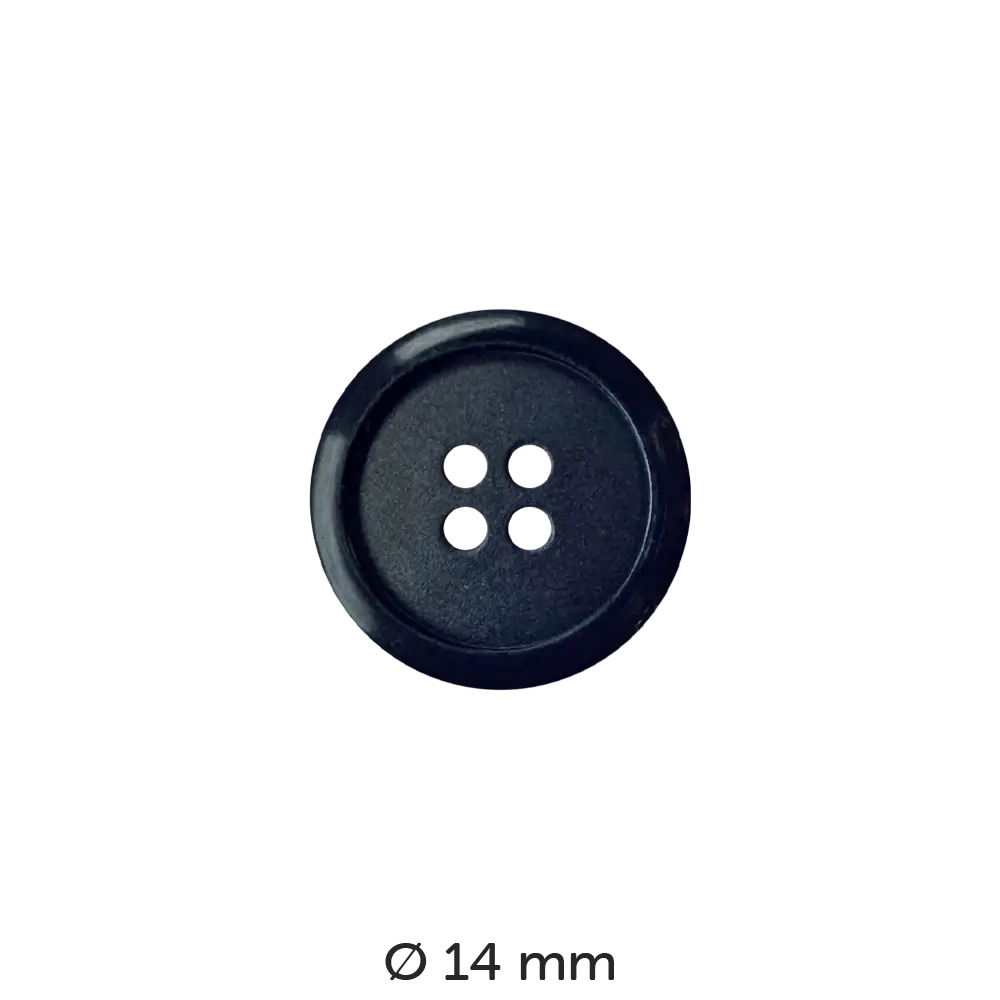 #Modell_Dill Knopf rund | 180505 Blau 14 mm