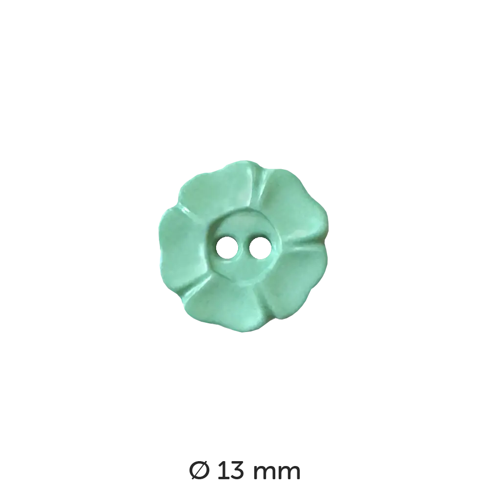 #Farbe_Dill Knopf Blume Nelke 13 mm | 190757 Grün