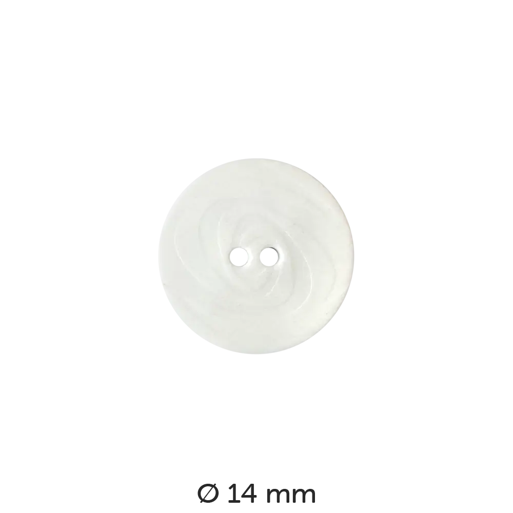 #Fabe_Dill Knopf Wirbel | 190826 Weiß 14 mm