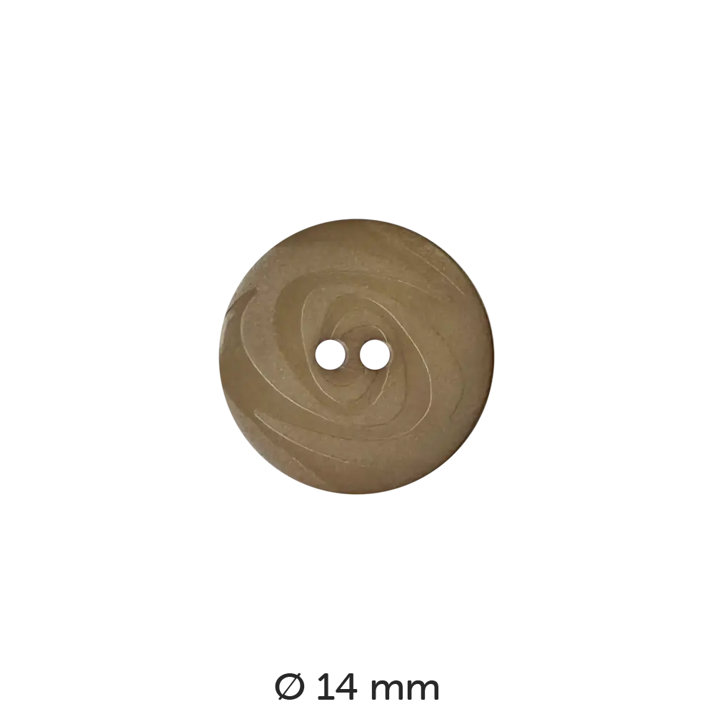 #Fabe_Dill Knopf Wirbel | 190829 Beige 14 mm