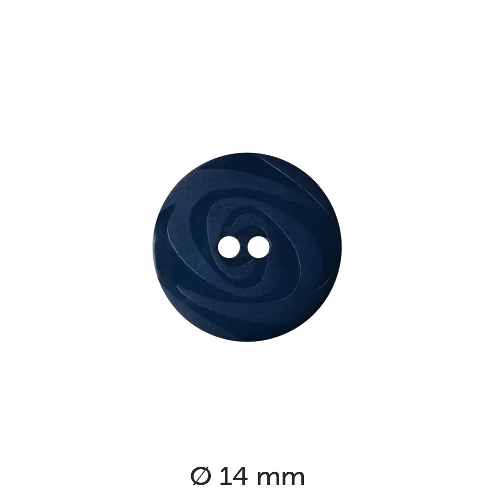 #Fabe_Dill Knopf Wirbel | 190831 Blau 14 mm