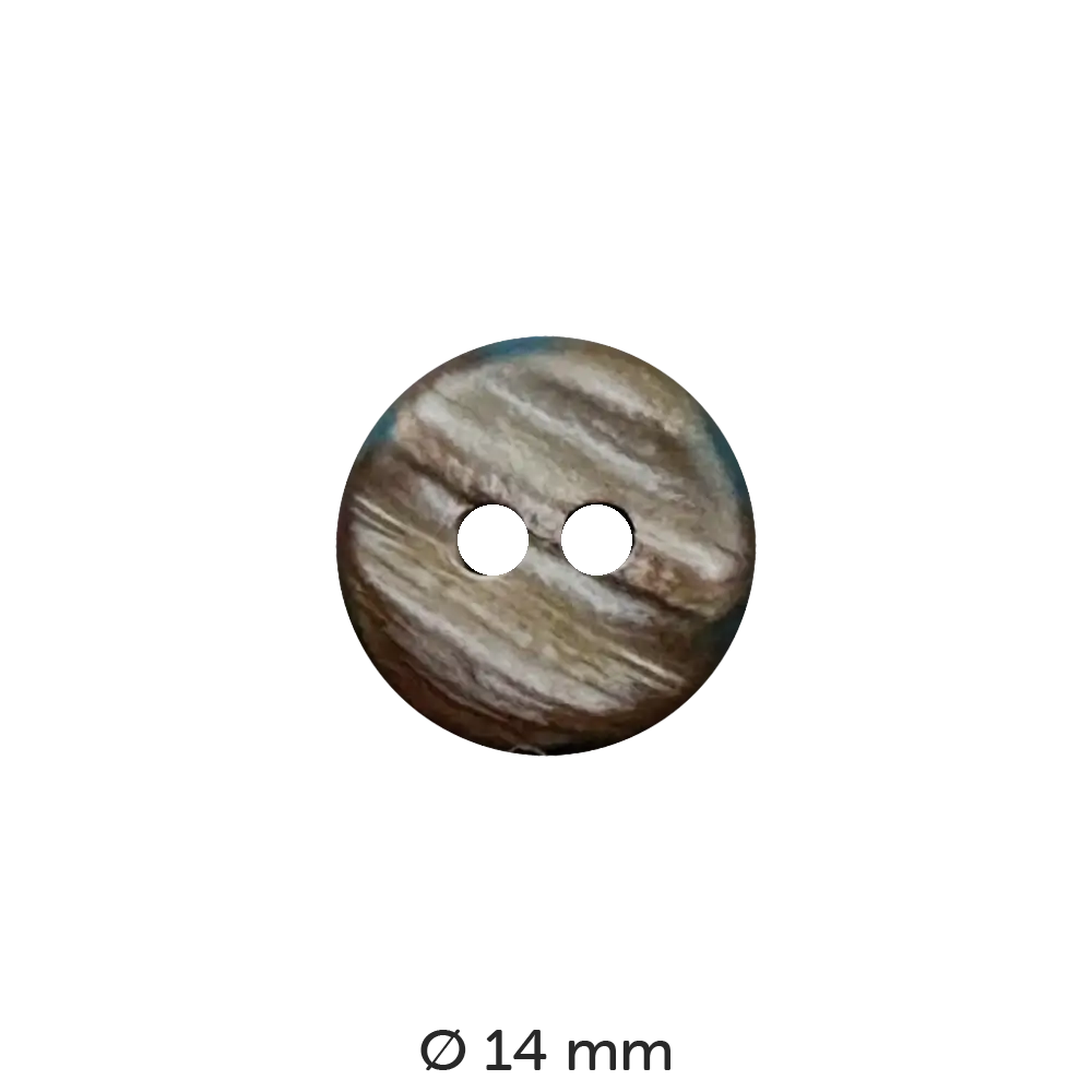 #Farbe_Dill Knopf Streifen | 201146 14 mm