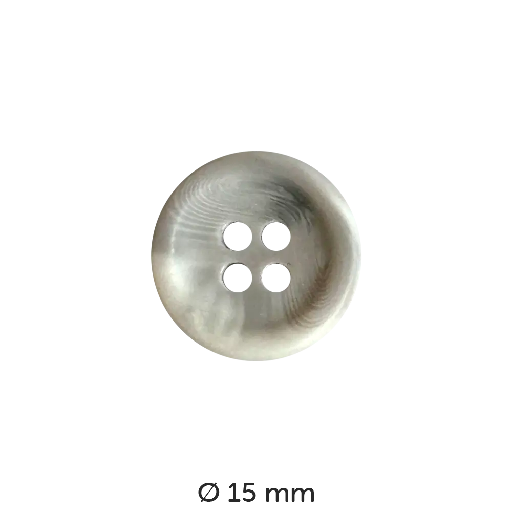 #Farbe_Dill Knopf Farbverlauf | 201250 Grau 15 mm