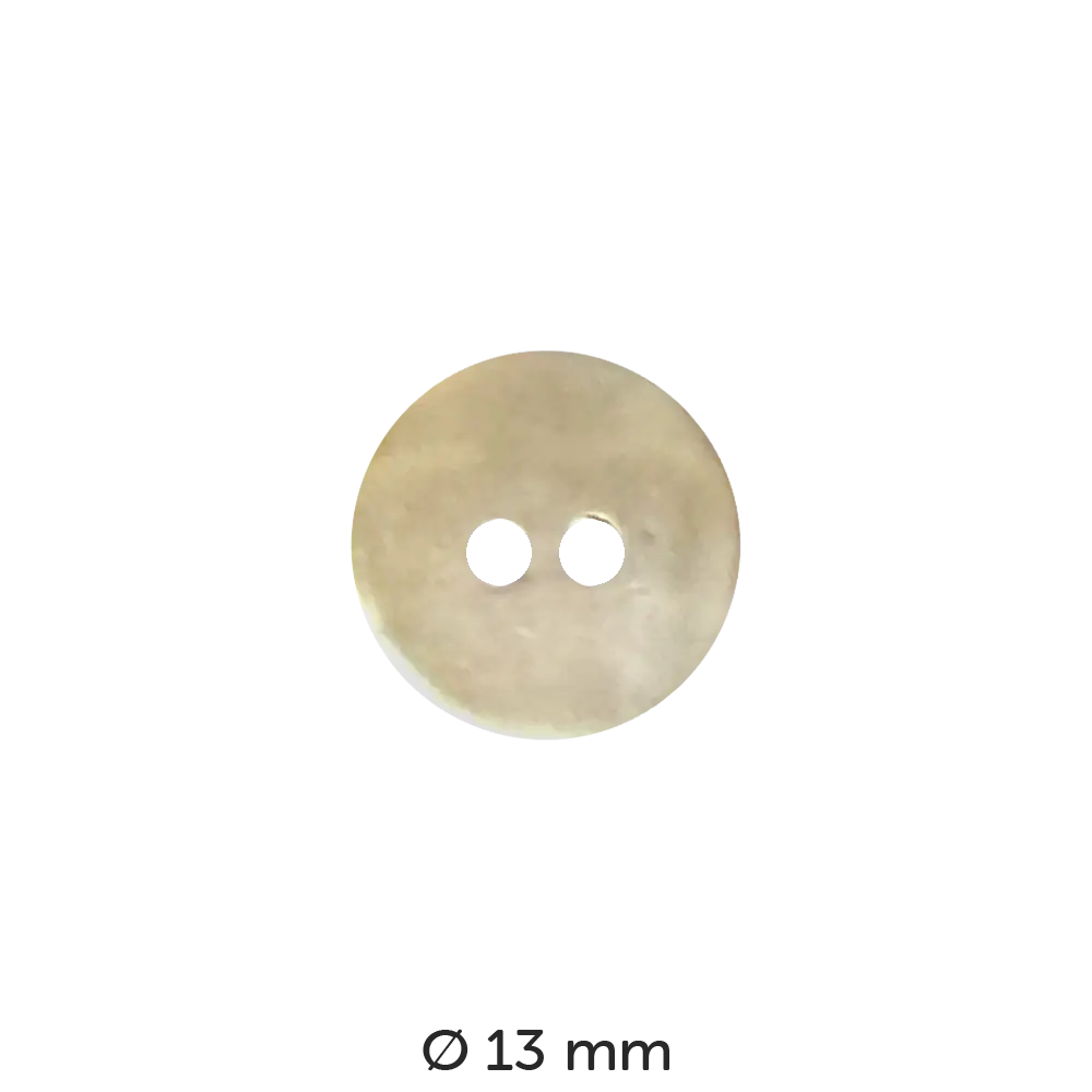 #Farbe_Dill Knopf Perlmutt Weiß | 211287 13 mm
