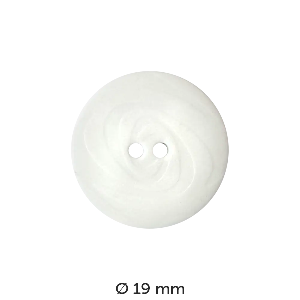 #Fabe_Dill Knopf Wirbel | 221113 Weiß 19 mm
