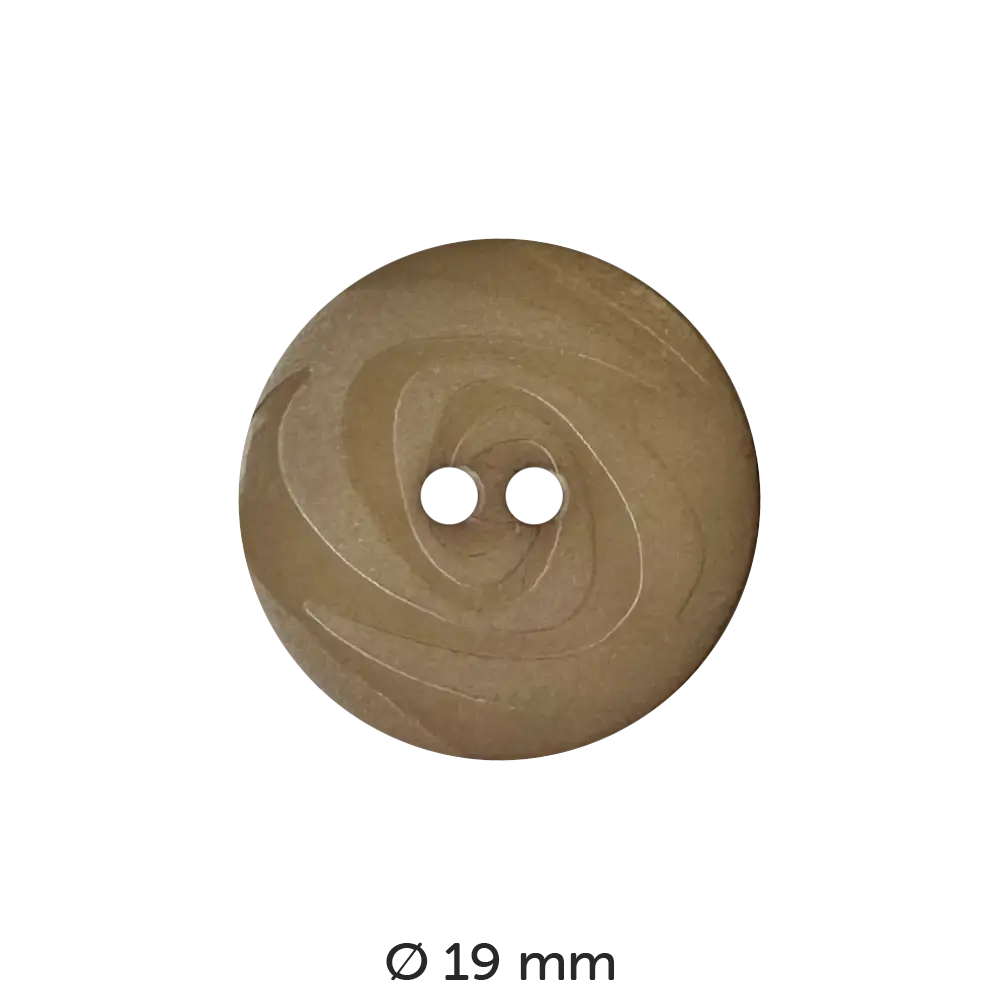 #Fabe_Dill Knopf Wirbel | 221116 Beige 19 mm