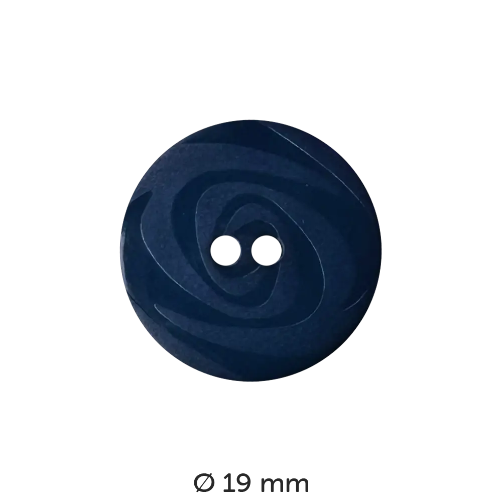 #Fabe_Dill Knopf Wirbel | 221118 Blau 19 mm