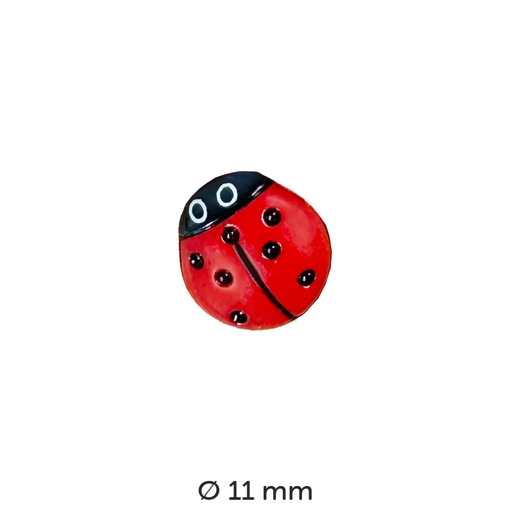 #Modell_Dill Figurenknopf | 230448 Marienkäfer 11 mm
