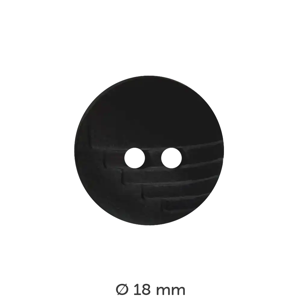 #Farbe_Dill Knopf Stufen 18 mm | 231128 Schwarz