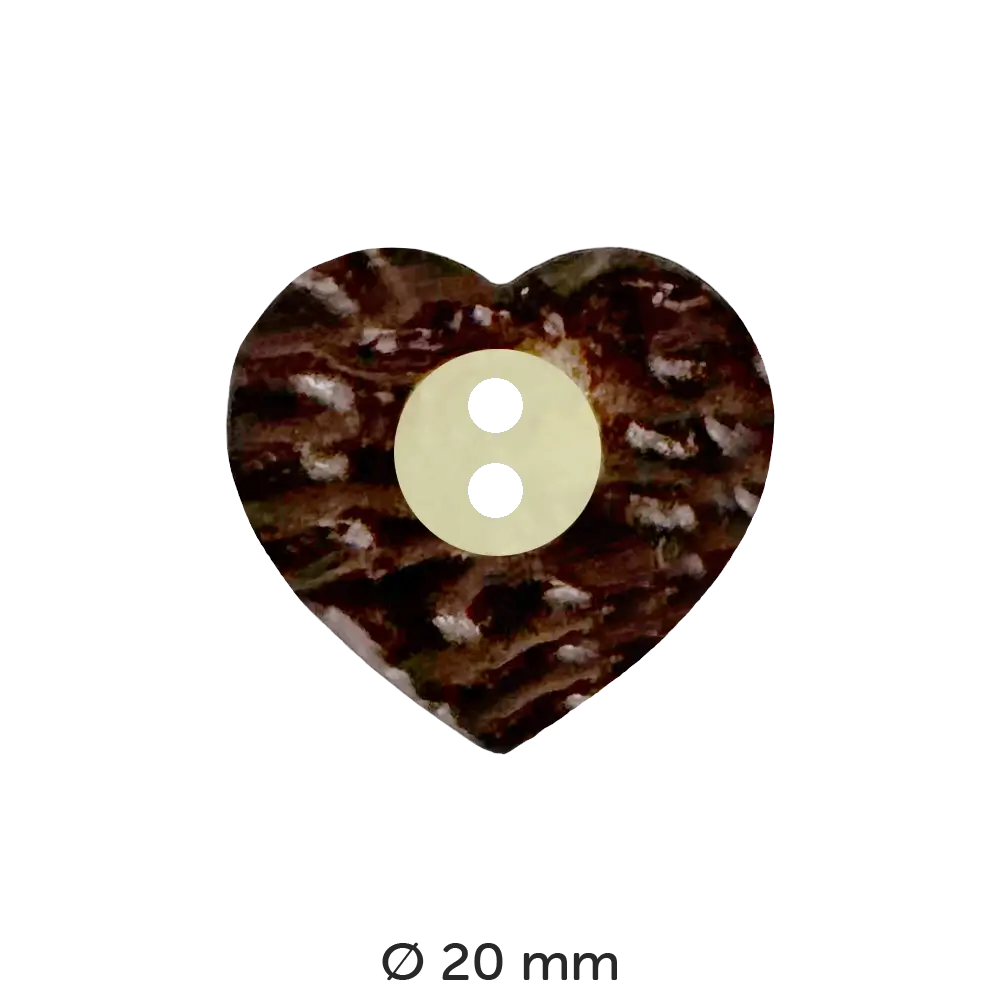 #Modell_Dill Knopf Hirschhorn Herz | 240001 20 mm