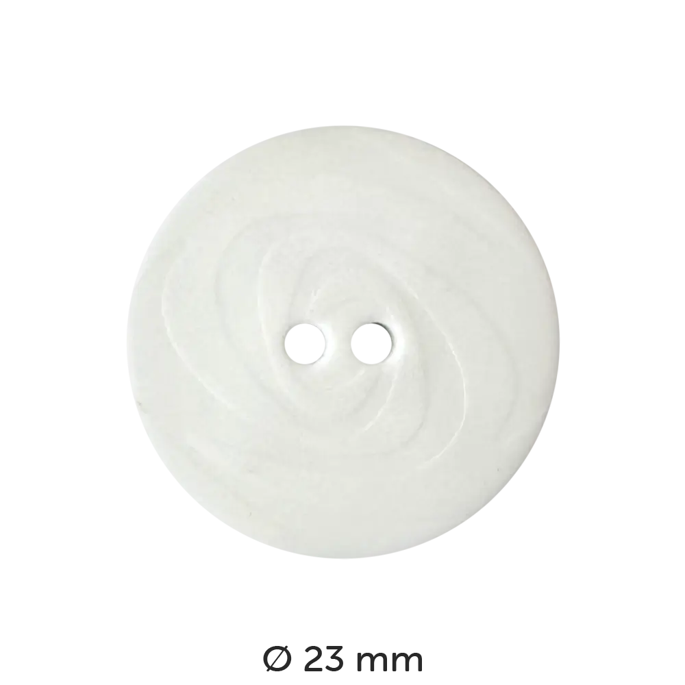 #Fabe_Dill Knopf Wirbel | 250715 Weiß 23 mm