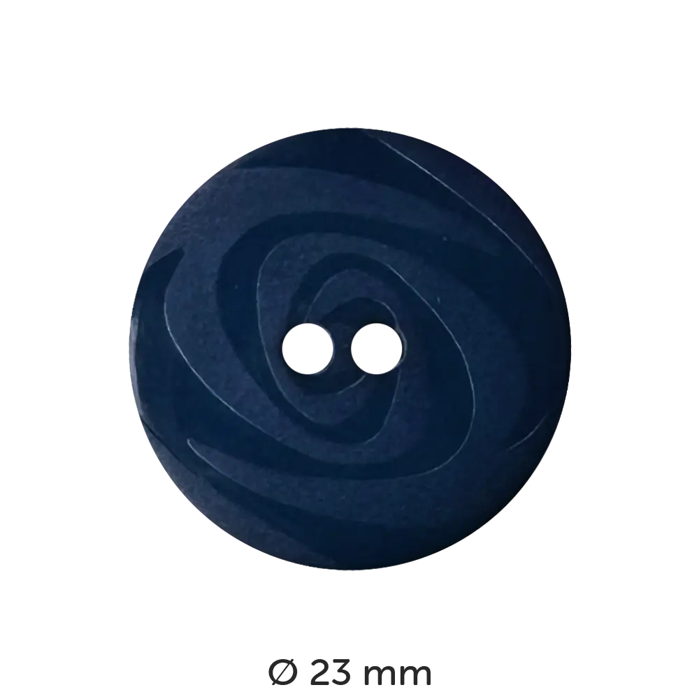 #Fabe_Dill Knopf Wirbel | 250720 Blau 23 mm