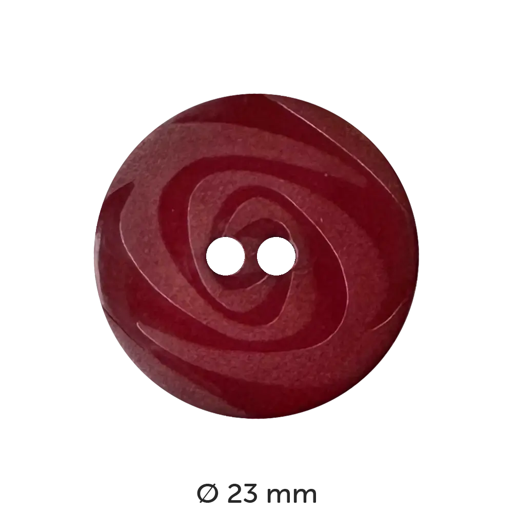 #Fabe_Dill Knopf Wirbel | 250910 Weinrot 23 mm