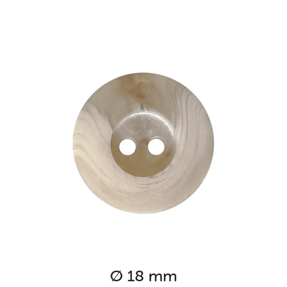 #Farbe_Dill Knopf Farbverlauf | 251367 Beige 18 mm