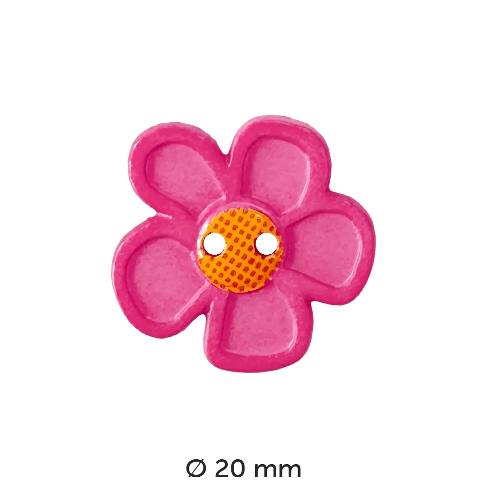 #Farbe_Dill Knopf Blume Hibiskus 20 mm | 280865 Pink