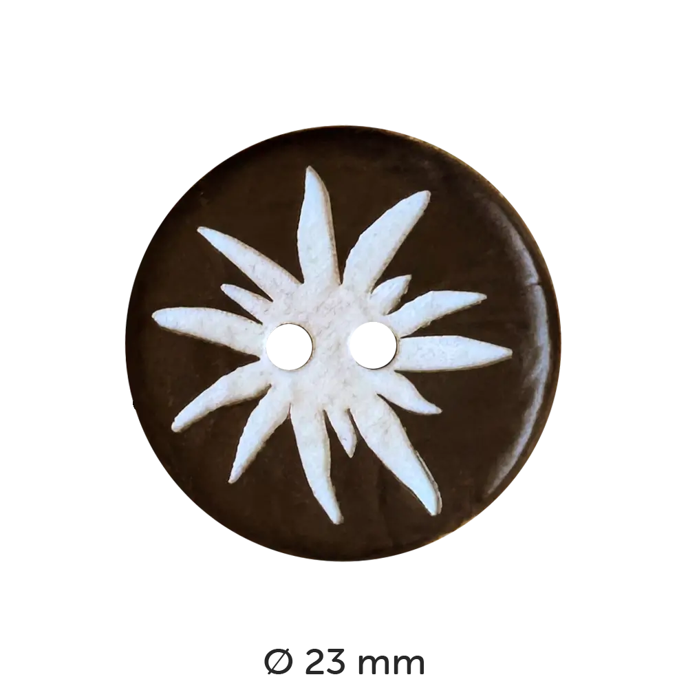 #Modell_Dill Knopf Edelweiß | 300634 23 mm