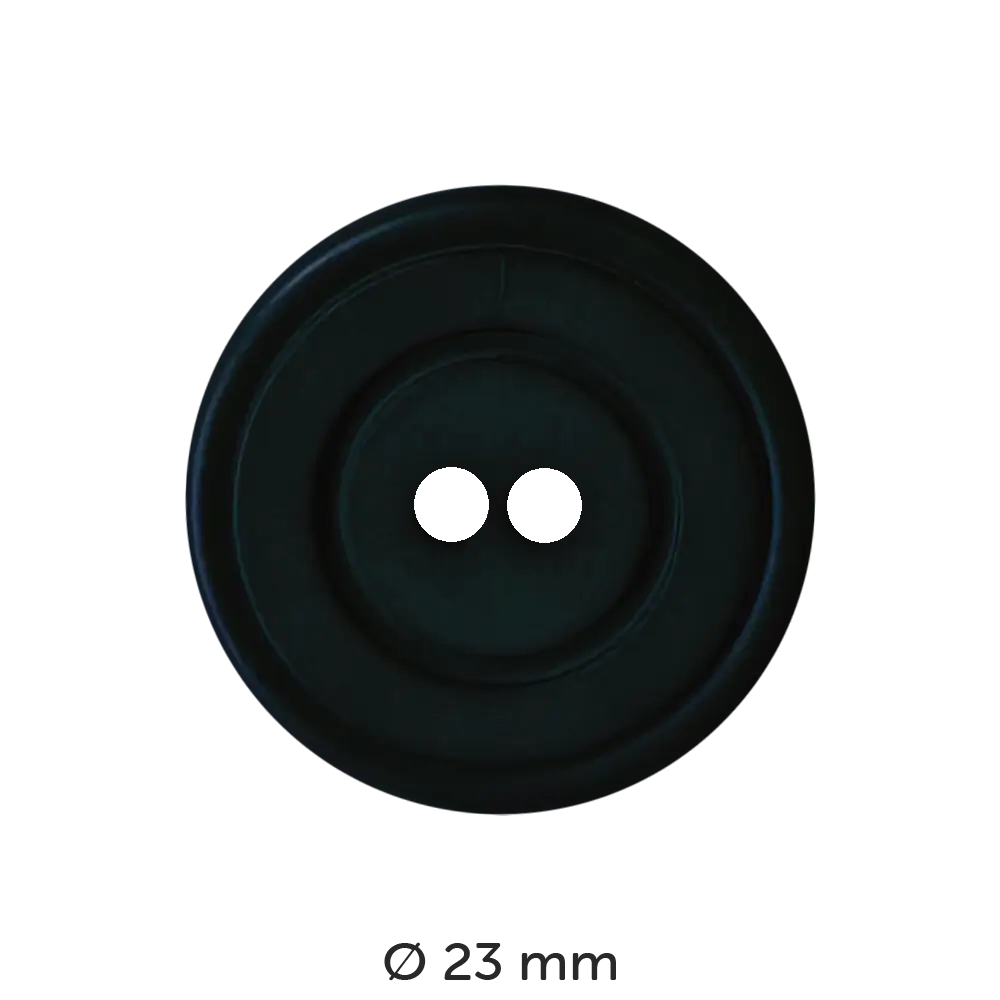 #Farbe_Dill Knopf Ringvertiefung 23 mm | 310591 Schwarz