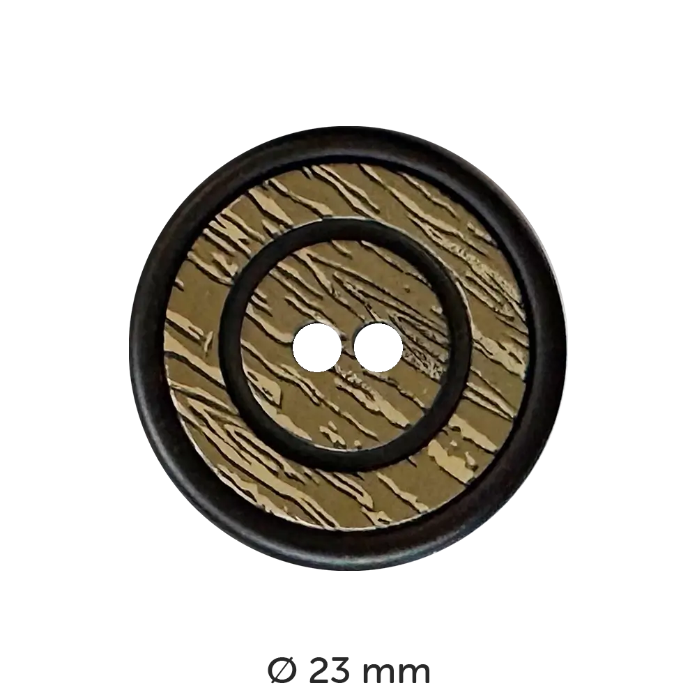 #Farbe_Dill Knopf Ringvertiefung 23 mm | 310954 Marmoriert