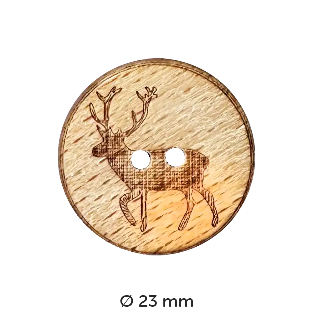 #Modell_Dill Holzknopf | 311024 Hisrch 23 mm