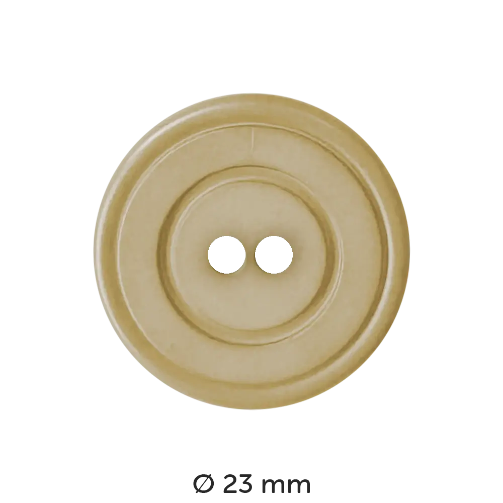 #Farbe_Dill Knopf Ringvertiefung 23 mm | 314516 Beige