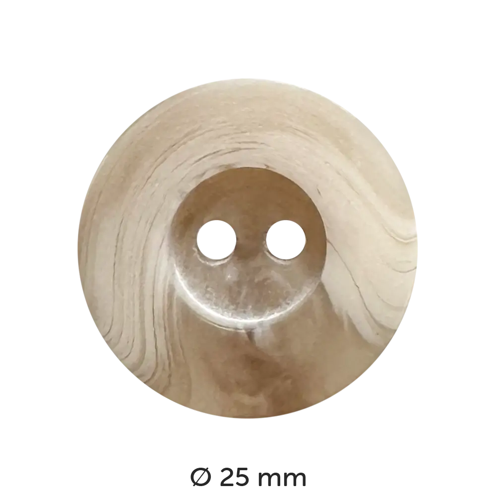 #Farbe_Dill Knopf Farbverlauf | 320475 Beige 25 mm