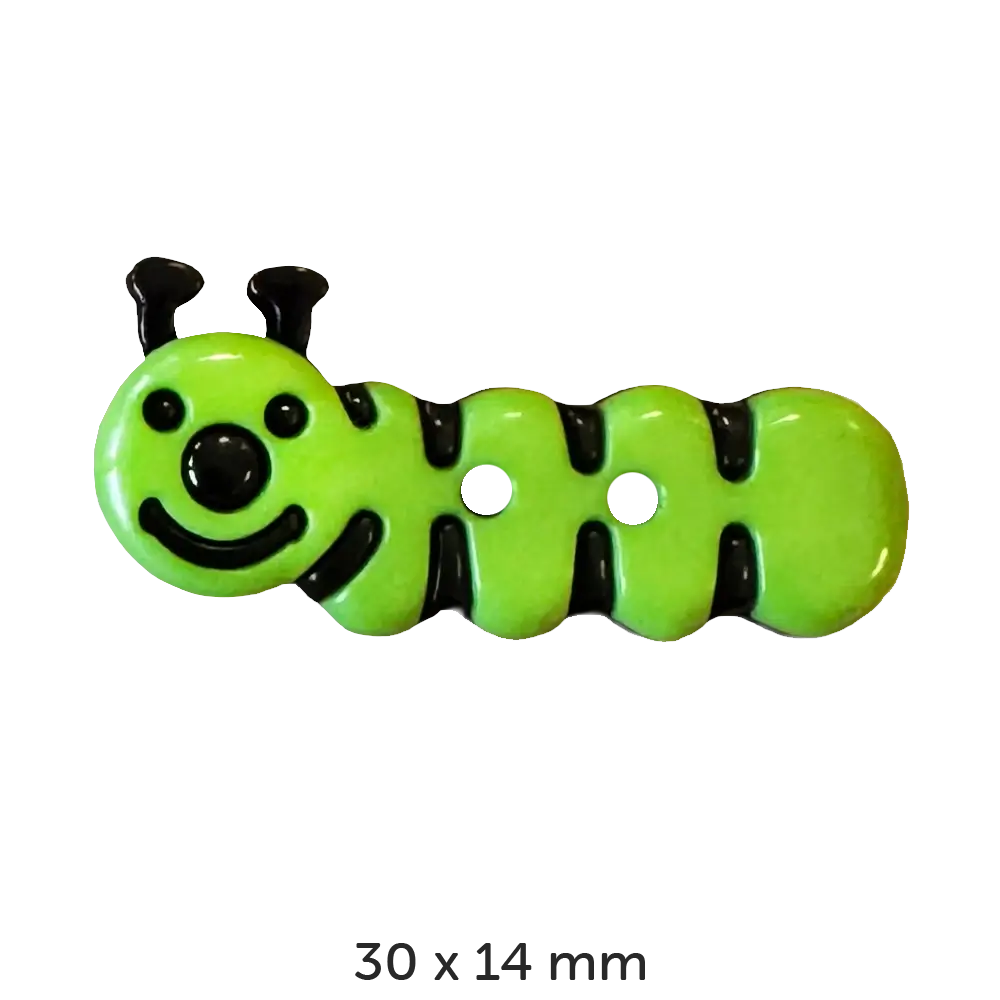 #Modell_Dill Figurenknopf | 341119 Raupe 30 x 14 mm